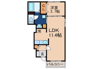 ディヴァイン・グレ－スの物件間取画像